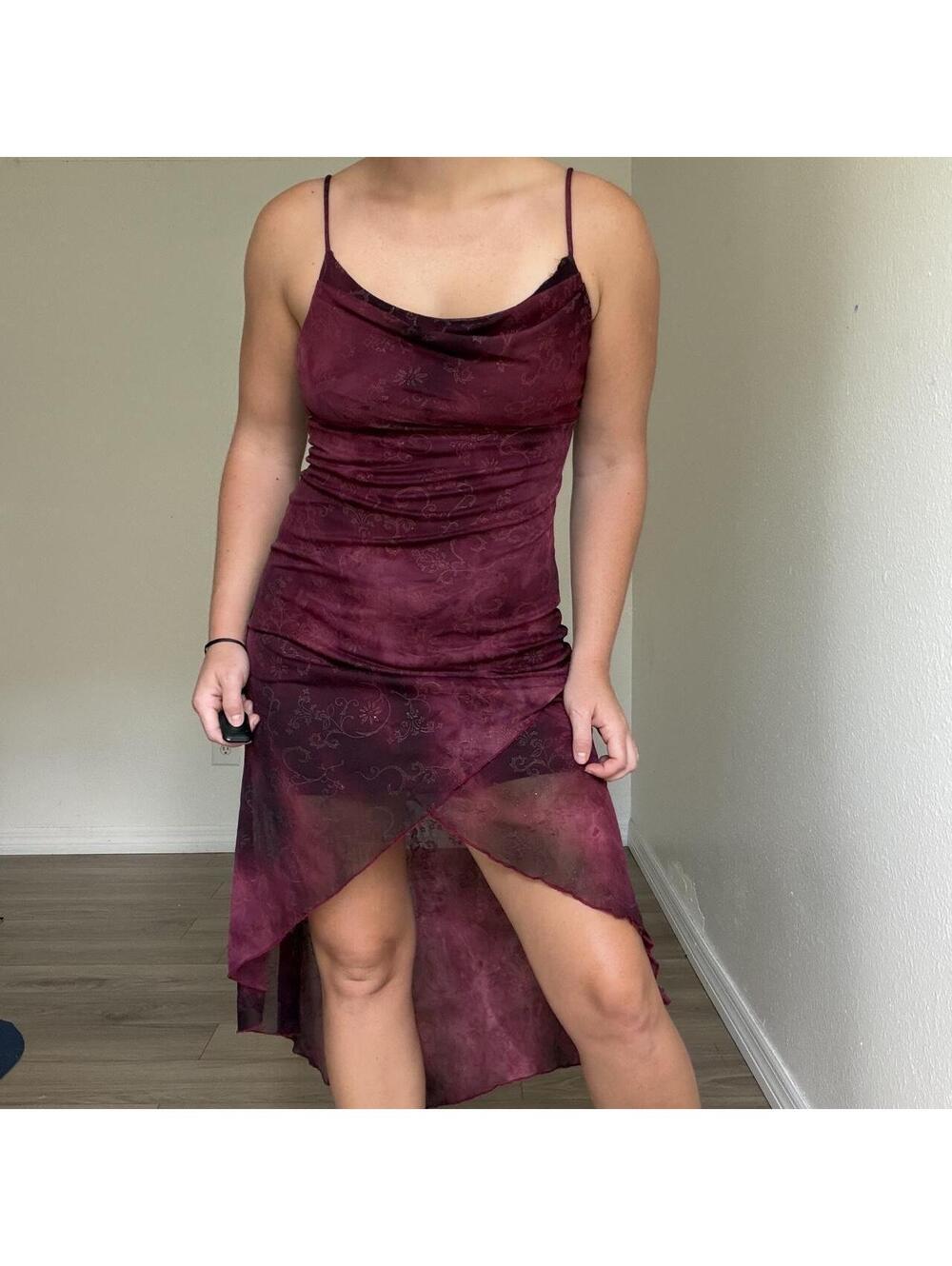 Y2K WHIMSI GOTH GLAM MIDI DRESS